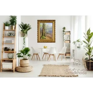 نقاشی رنگ روغن پاییز نمک آبرود